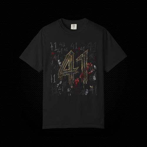 41 Graphic T-Shirt Distressed Number Tee