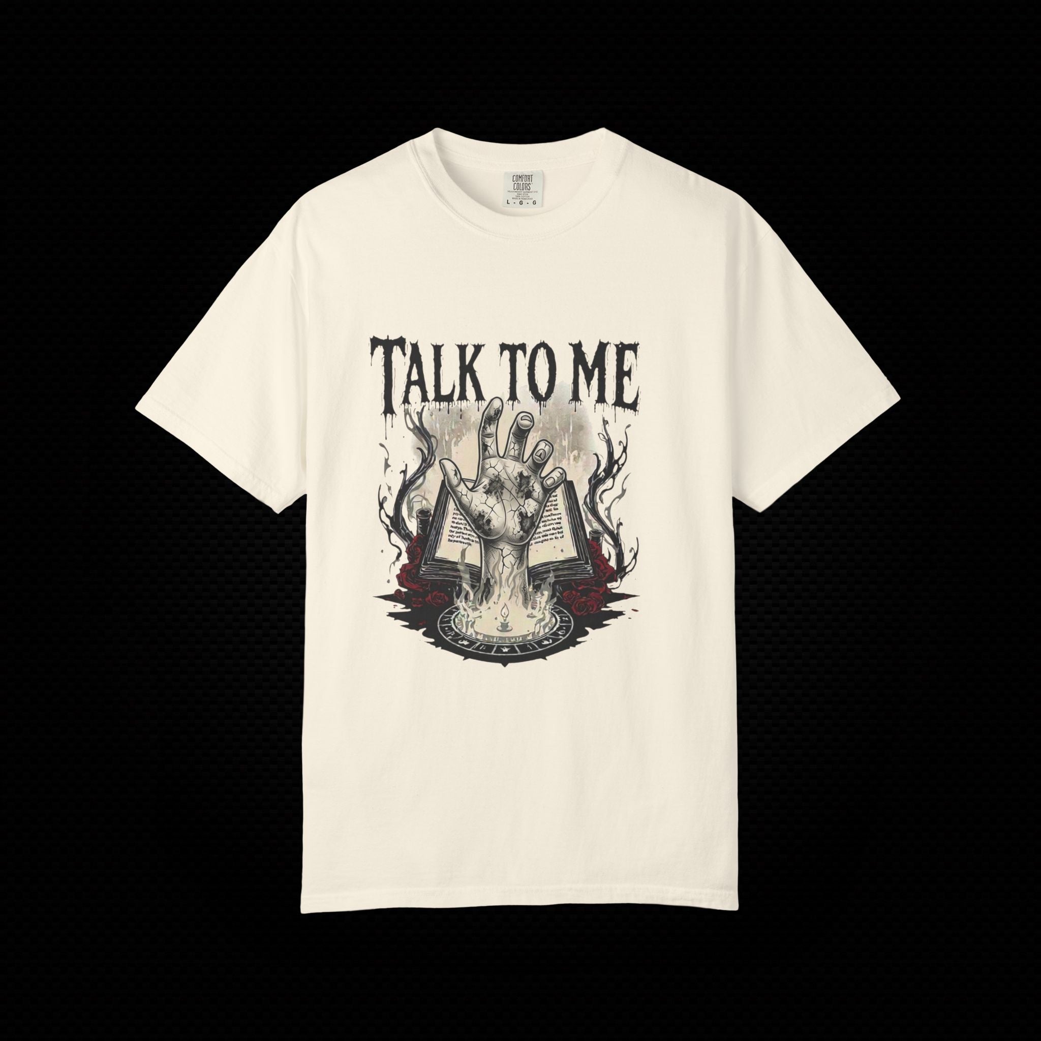 Talk to Me Cursed Hand Graphic T-Shirt