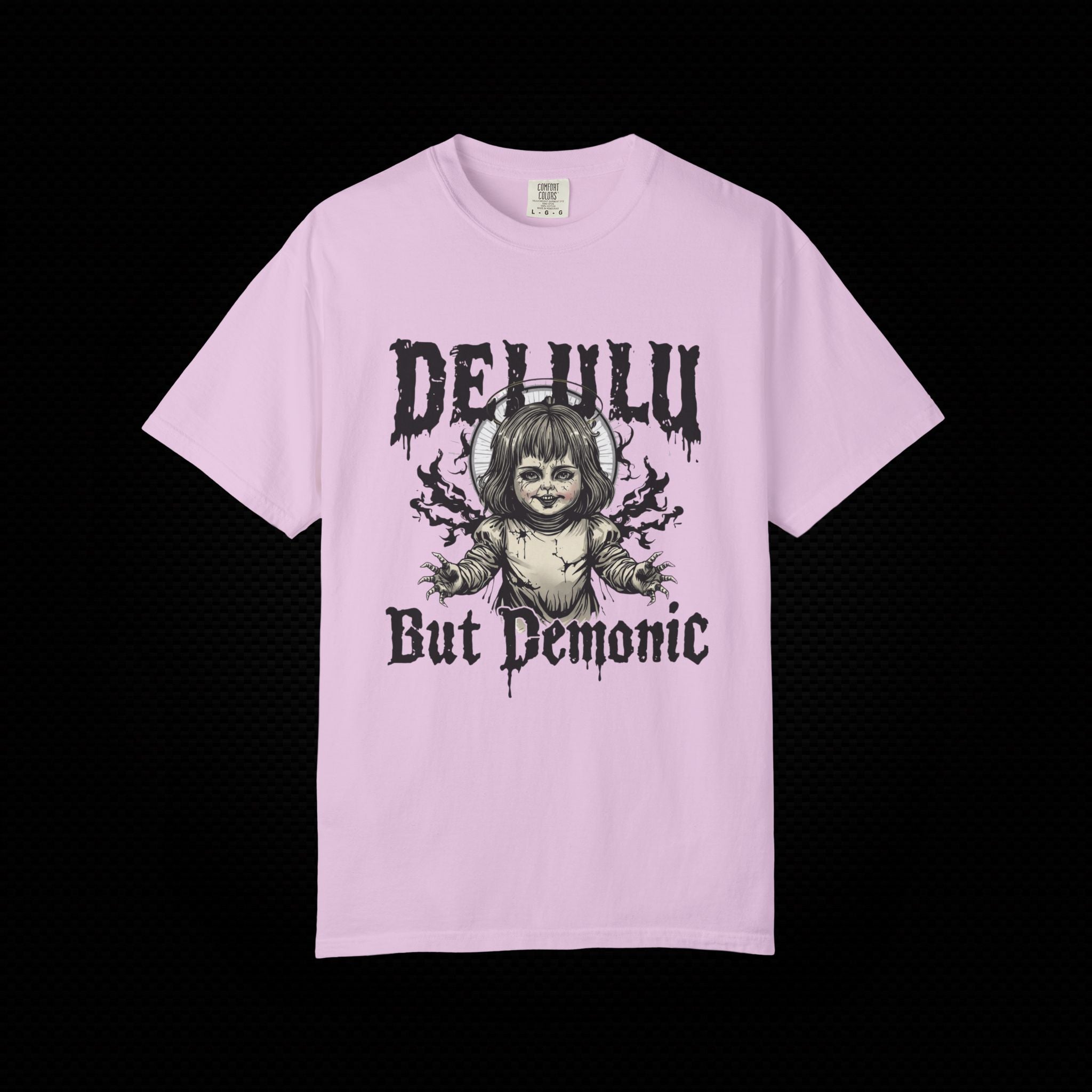 Delulu but Demonic Creepy Doll T-Shirt