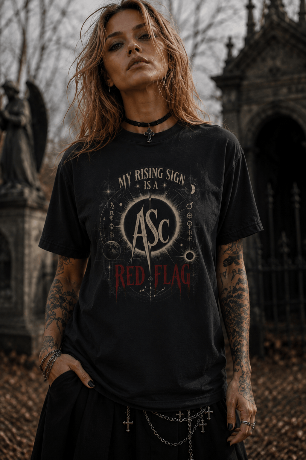 My Rising Sign Is a Red Flag Astrology T-Shirt
