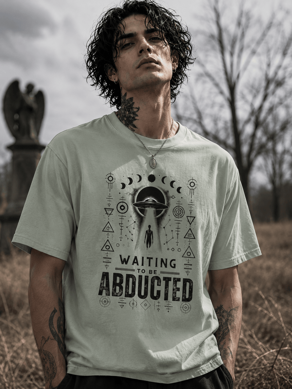 Waiting to be Abducted UFO T Shirt