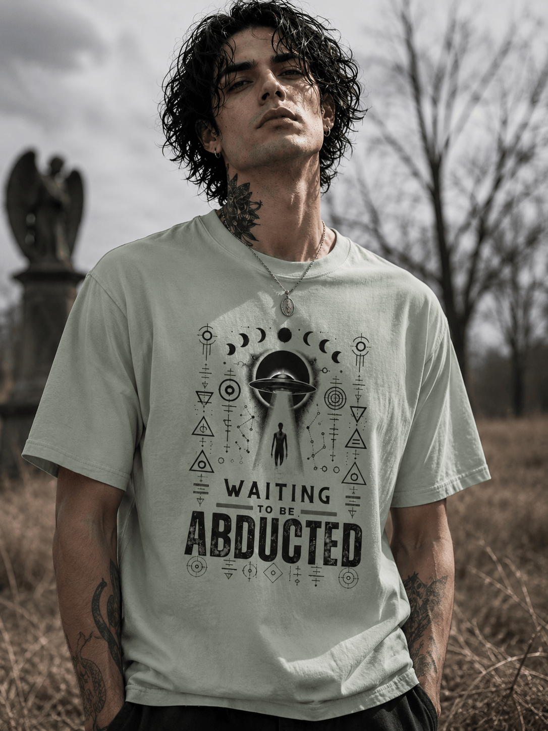 Waiting to be Abducted UFO T Shirt