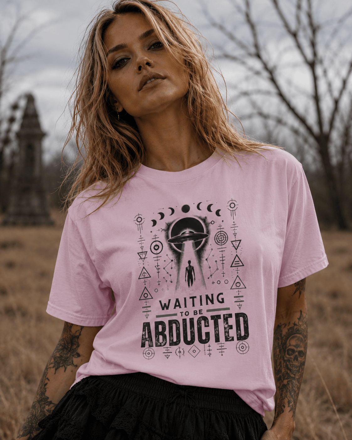 Waiting to be Abducted UFO T Shirt