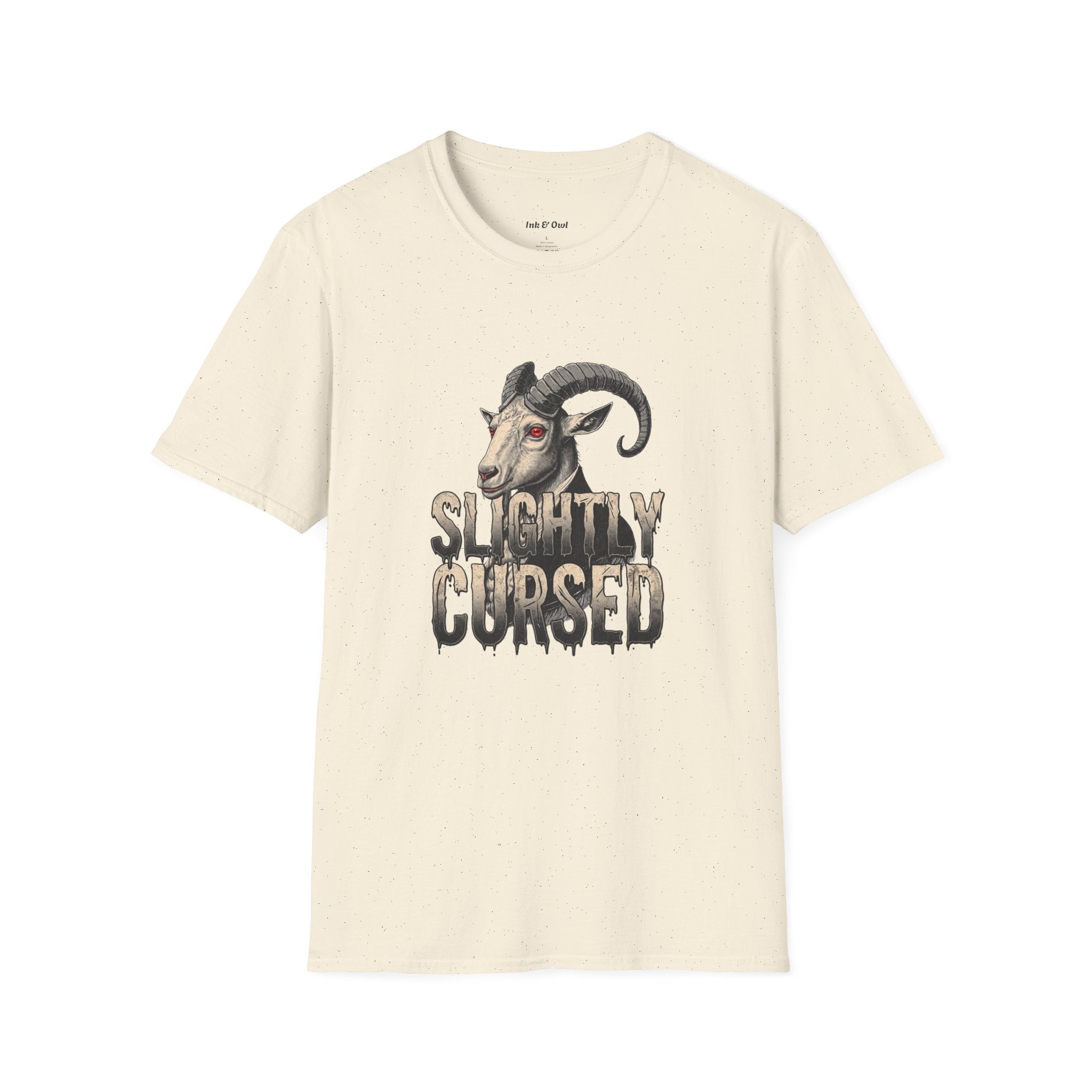 Slightly Cursed Goat T-Shirt — Vintage Graphic Tee