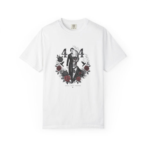 404 Coded Soul Not Found Gothic T-Shirt – Victorian Zombie Horror Graphic Tee