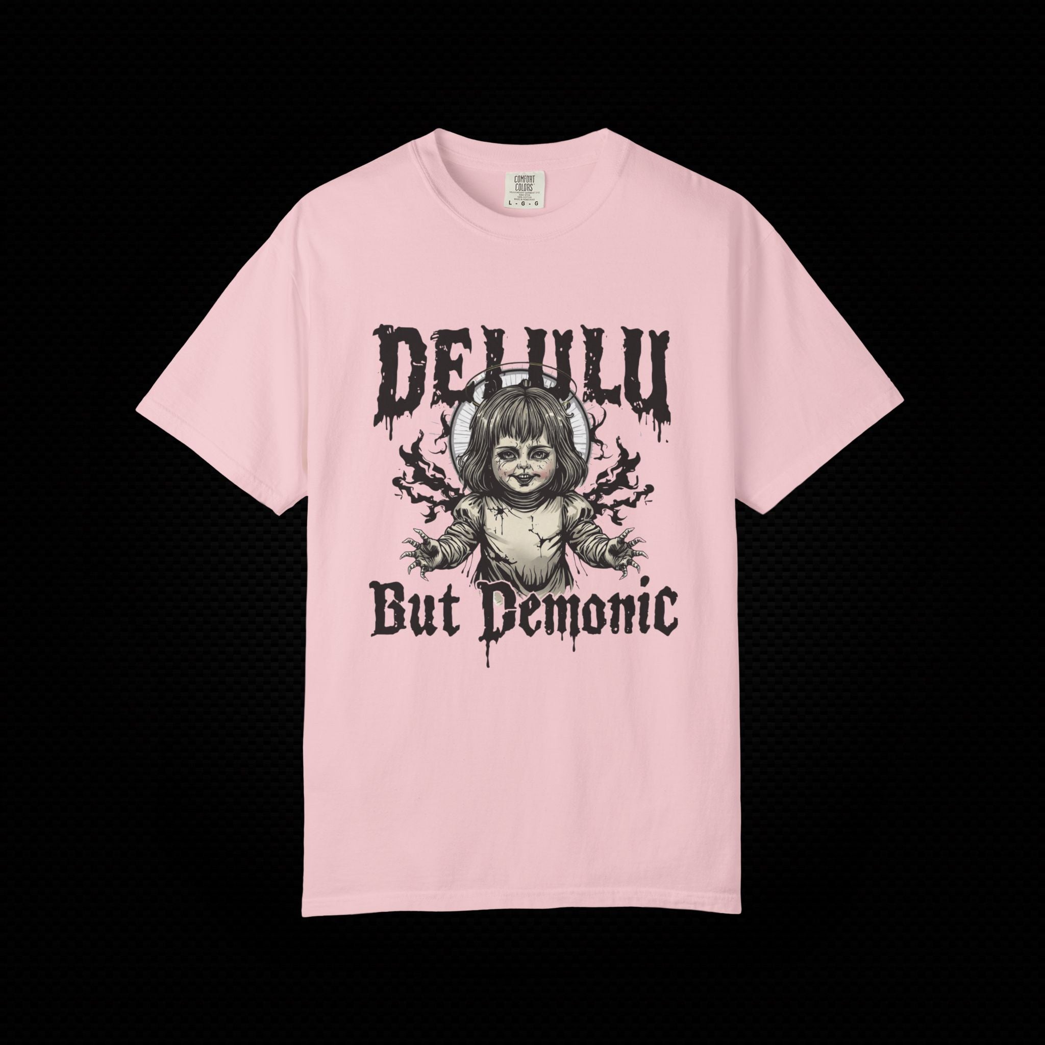 Delulu but Demonic Creepy Doll T-Shirt