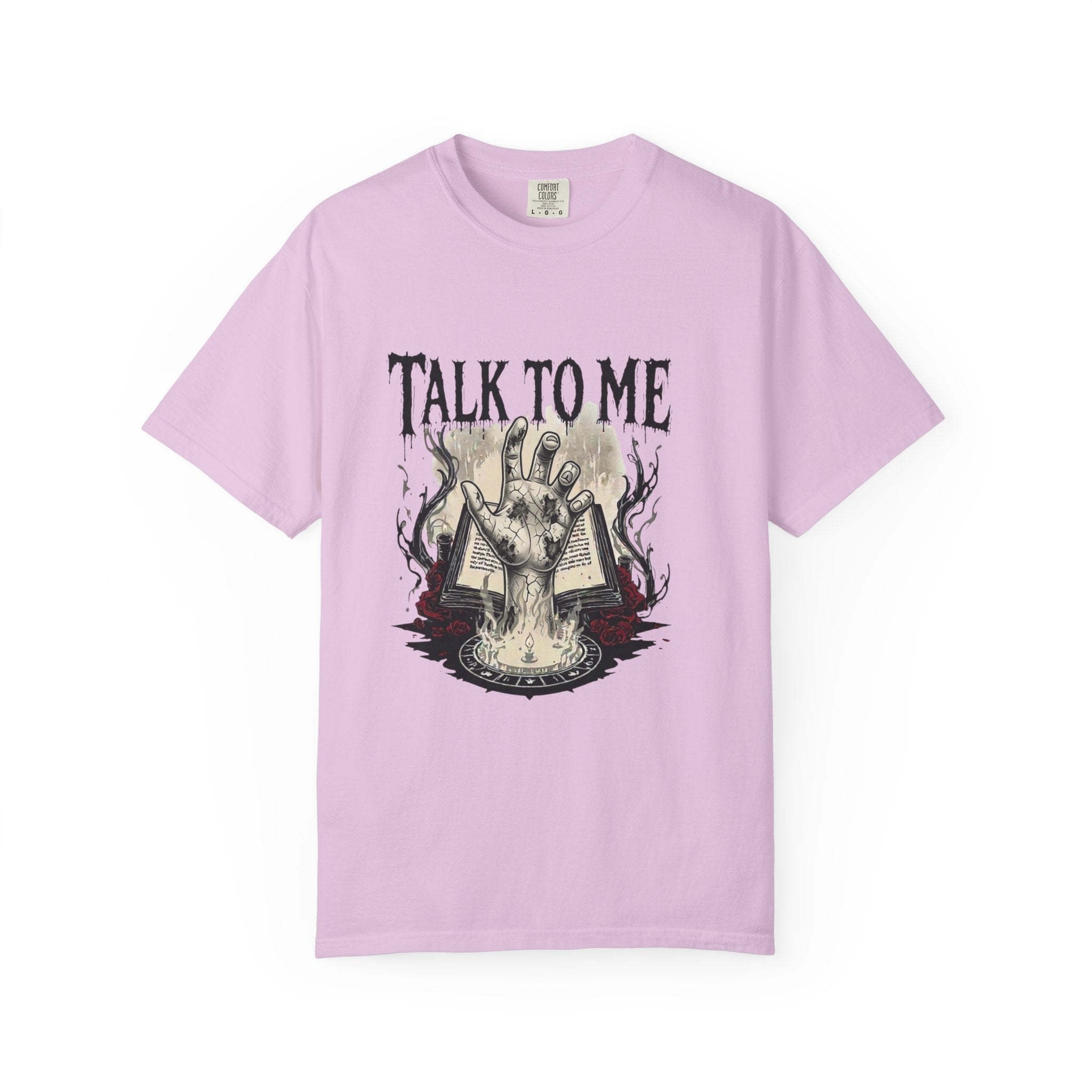 Talk to Me Cursed Hand Graphic T-Shirt