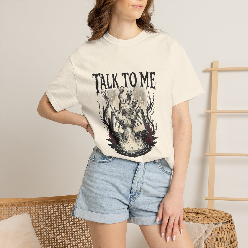 Talk To Me Occult T-Shirt — Haunted Ouija Hand Graphic Tee