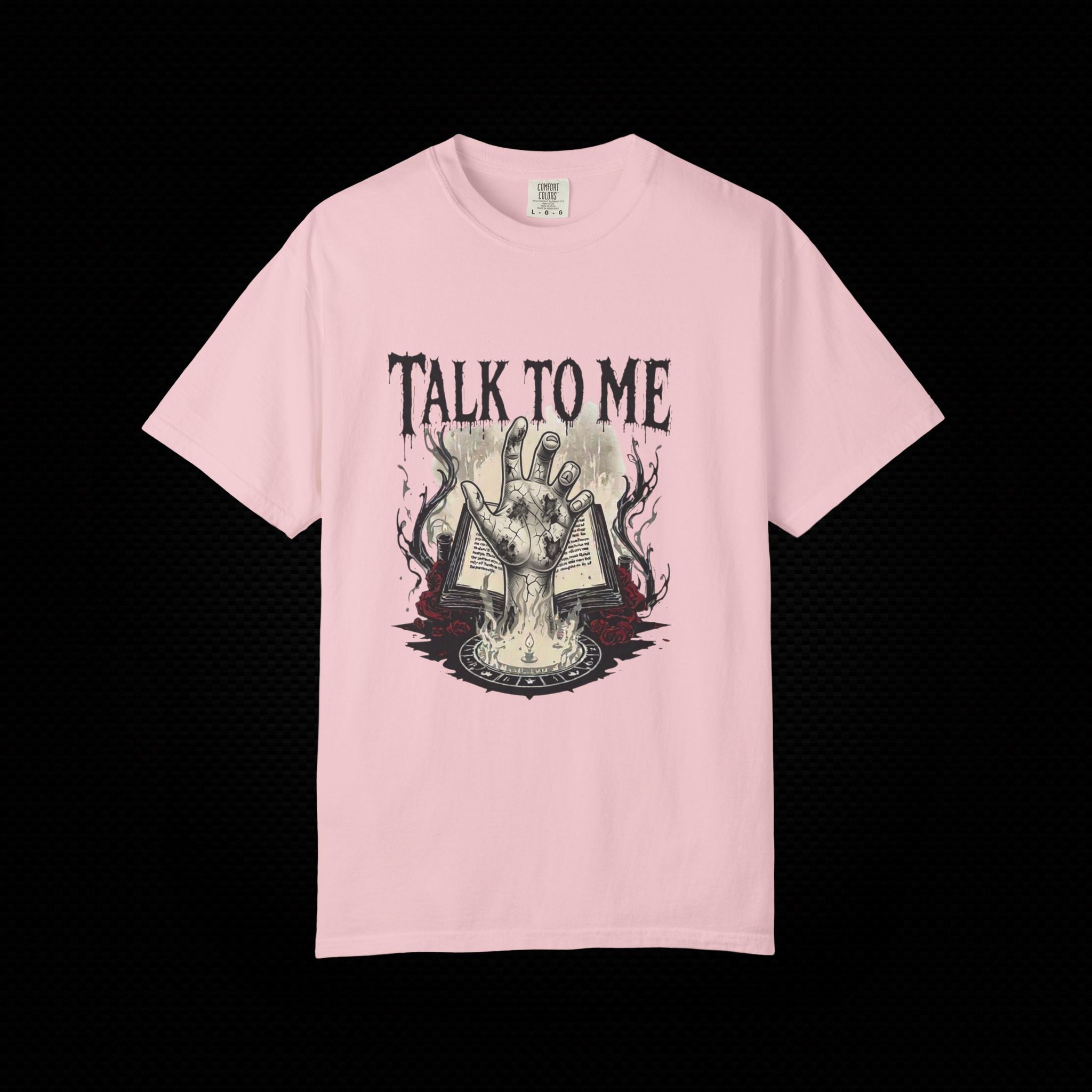Talk to Me Cursed Hand Graphic T-Shirt