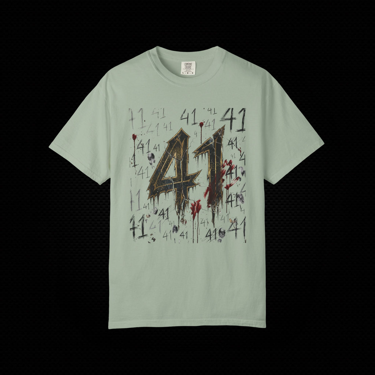 41 Graphic T-Shirt Distressed Number Tee