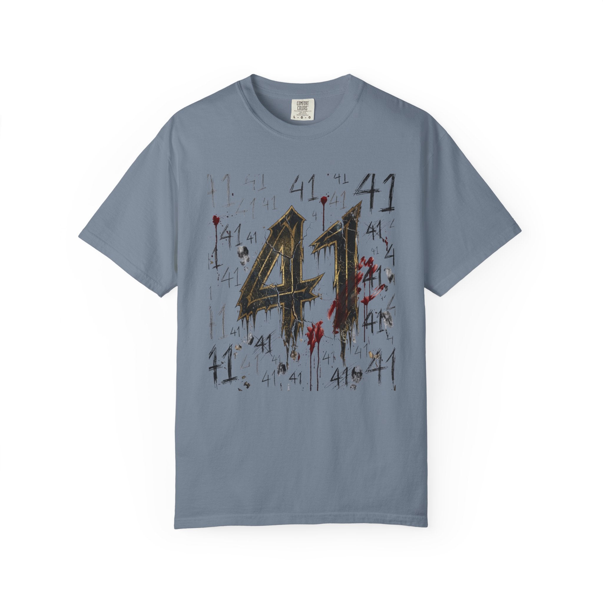 41 Graphic T-Shirt Distressed Number Tee