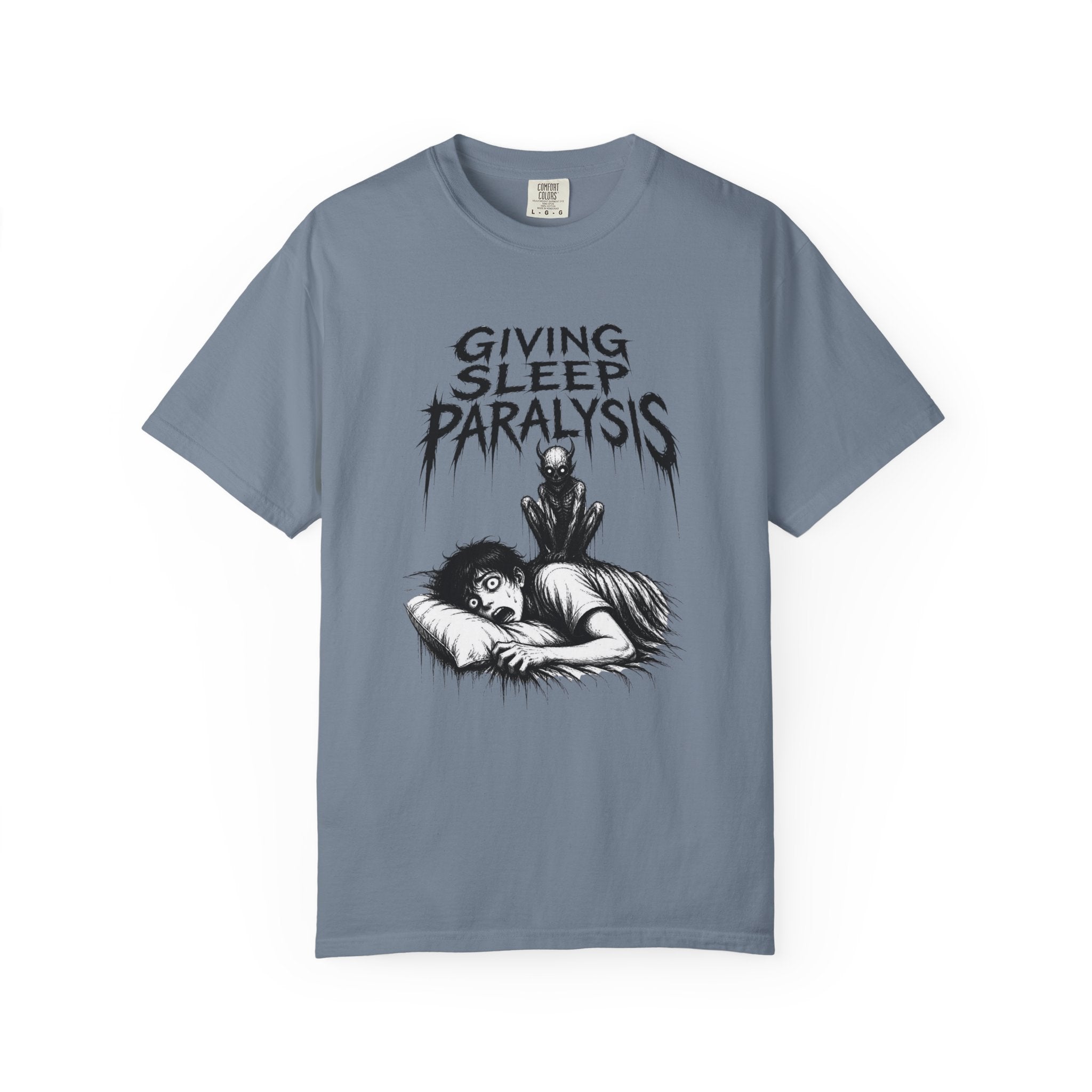 Sleep Paralysis Horror T-Shirt — "Giving Sleep Paralysis" Graphic Tee