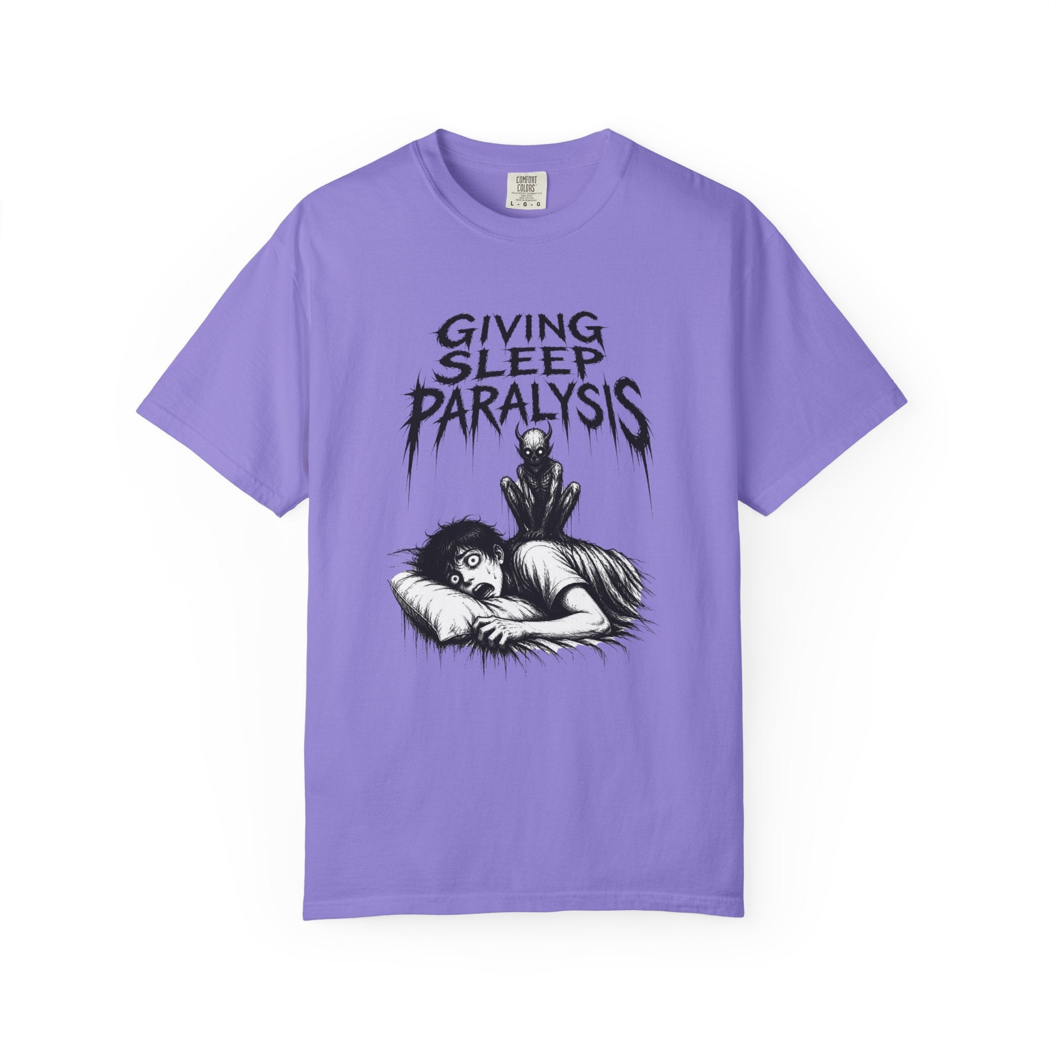 Sleep Paralysis Horror T-Shirt — "Giving Sleep Paralysis" Graphic Tee