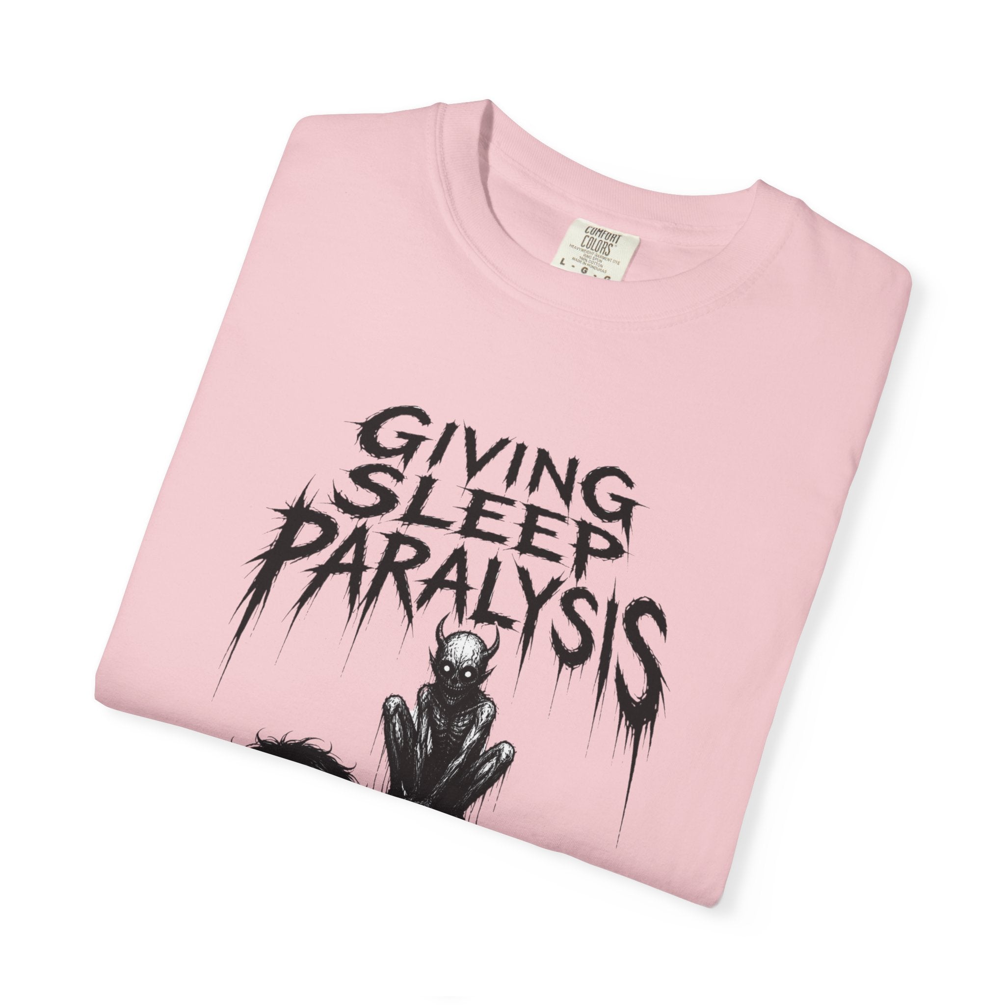 Sleep Paralysis Horror T-Shirt — "Giving Sleep Paralysis" Graphic Tee
