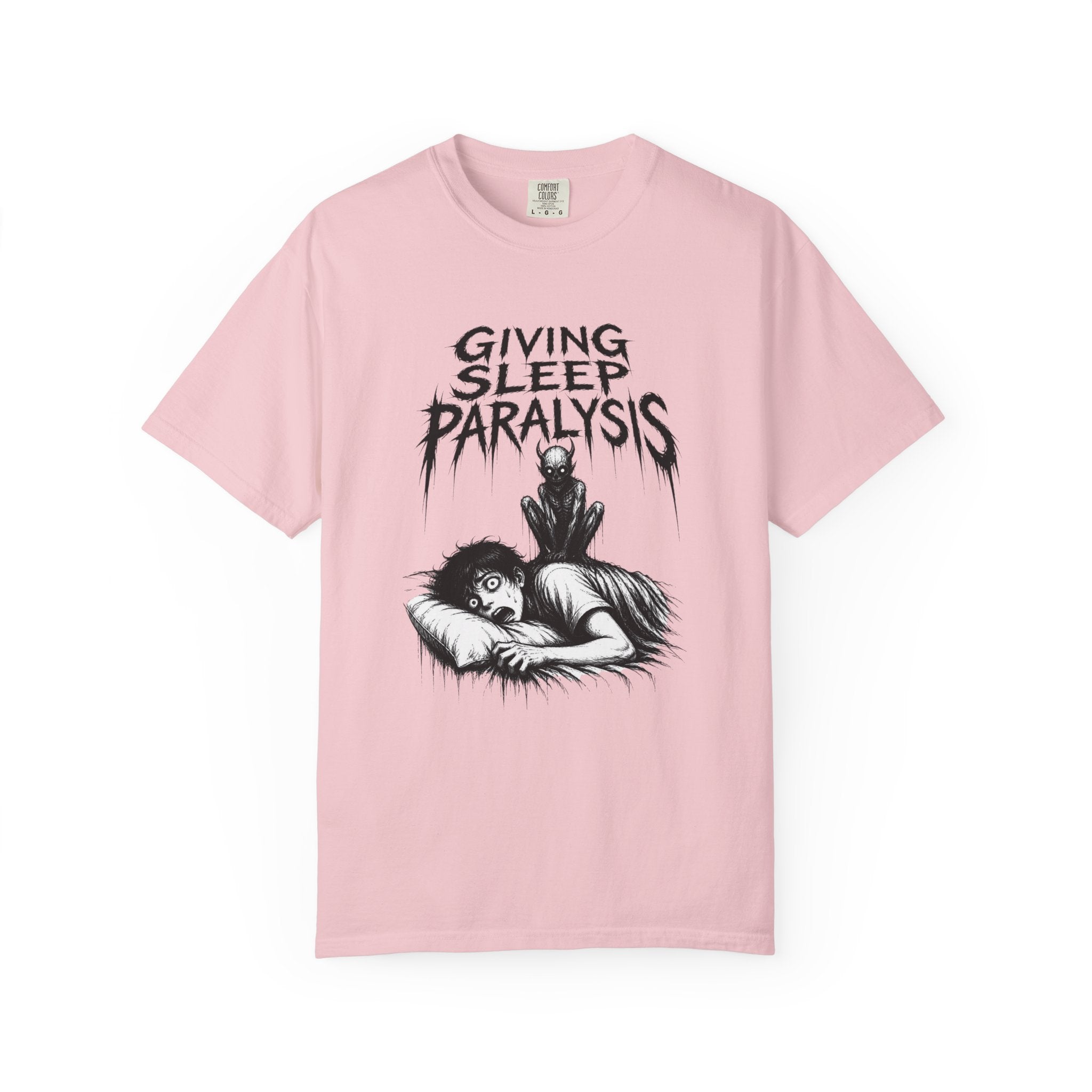 Sleep Paralysis Horror T-Shirt — "Giving Sleep Paralysis" Graphic Tee