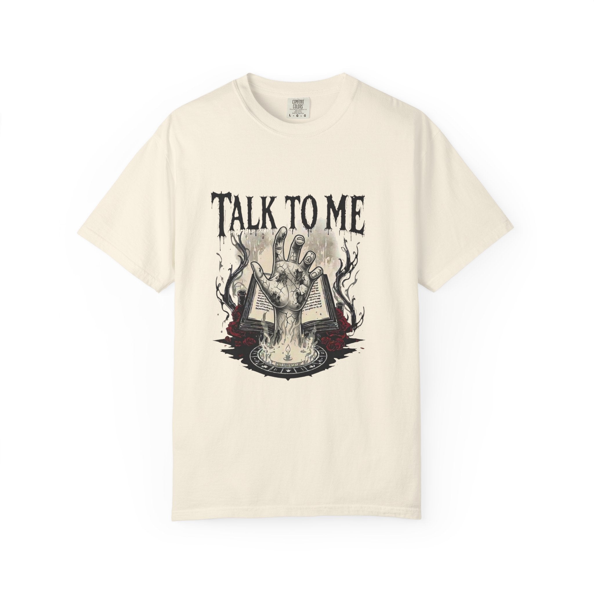 Talk to Me Cursed Hand Graphic T-Shirt