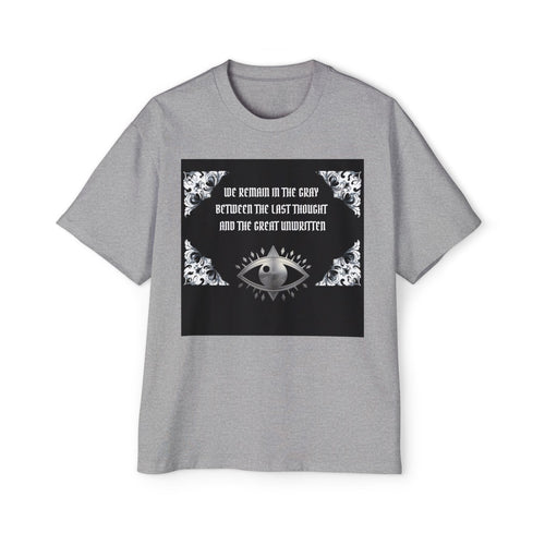 Occult Eye Graphic Tee — "We Remain in the Gray Between the Last Thought and the Great Unwritten"
