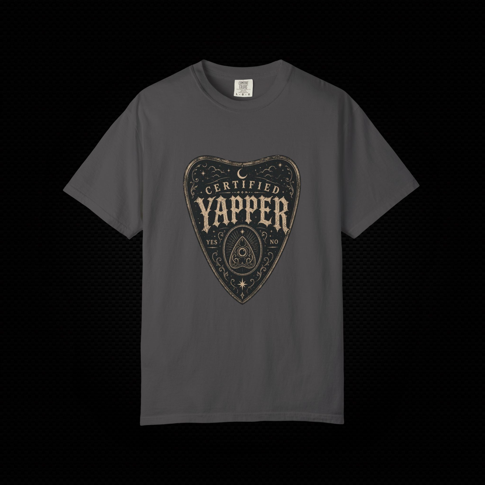 Certified Yapper Gothic Planchette T-Shirt