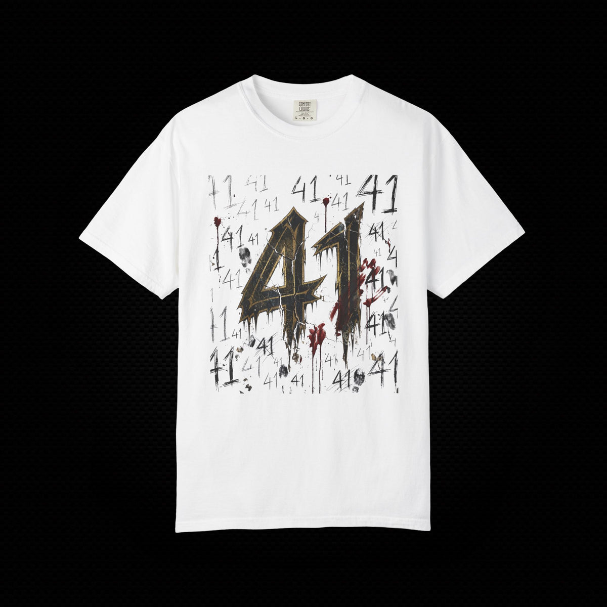 41 Graphic T-Shirt Distressed Number Tee
