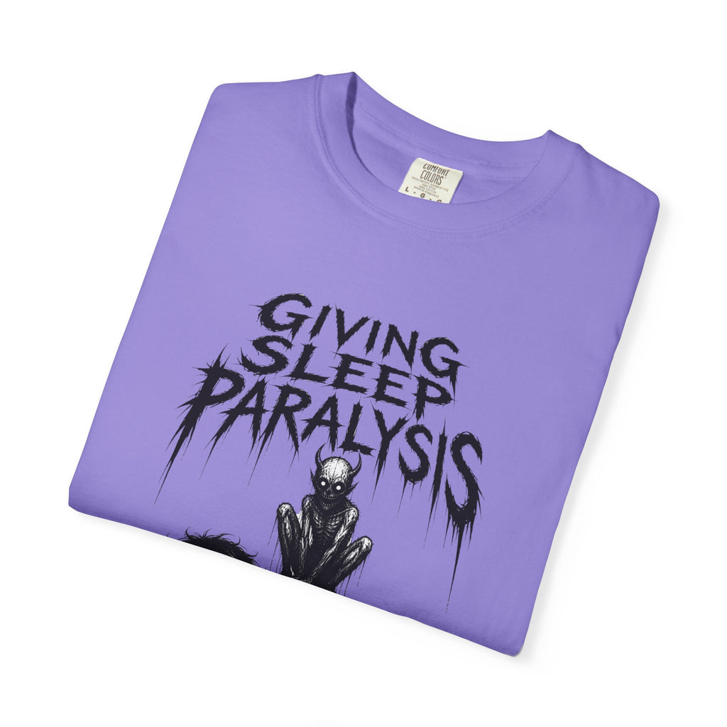 Sleep Paralysis Horror T-Shirt — "Giving Sleep Paralysis" Graphic Tee
