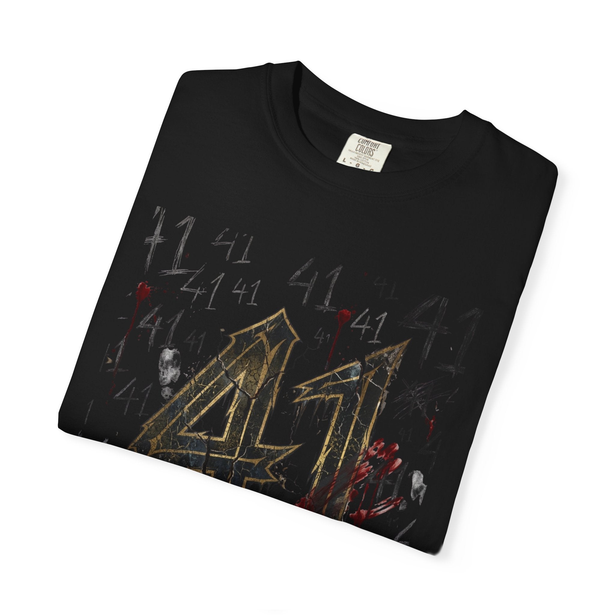 41 Graphic T-Shirt — Distressed Grunge Song Tee