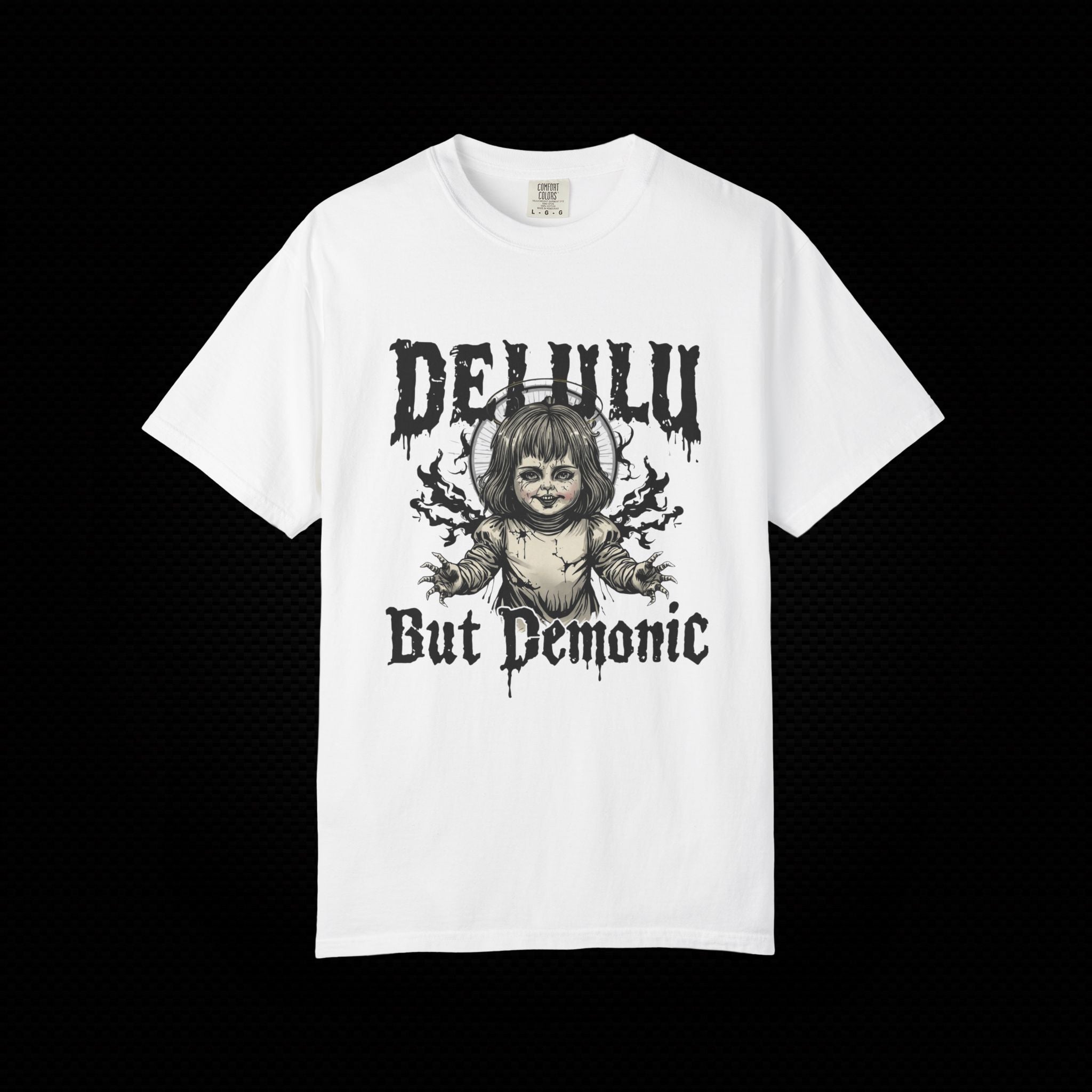 Delulu but Demonic Creepy Doll T-Shirt