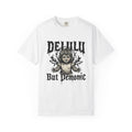 Demonic Doll Graphic T-Shirt — "Delulu But Demonic" Horror Tee