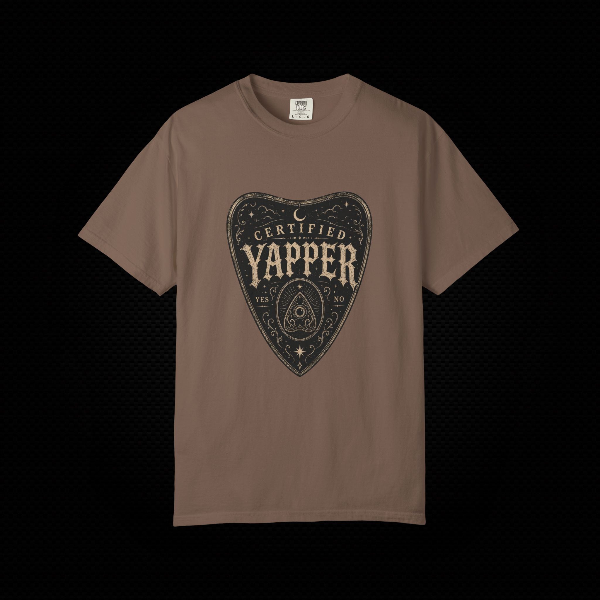 Certified Yapper Gothic Planchette T-Shirt