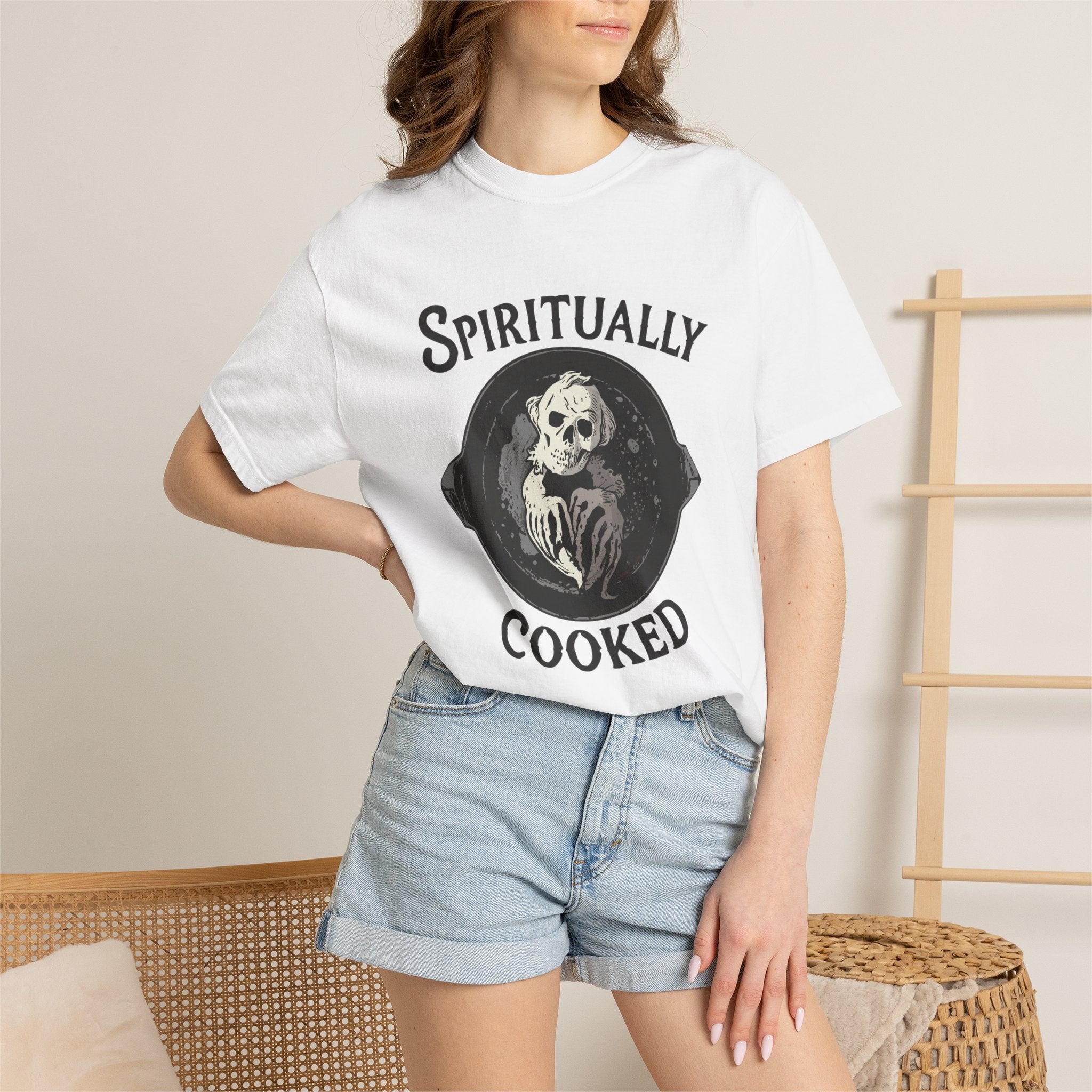 Spiritually Cooked T-Shirt — Victorian Chef Graphic Tee