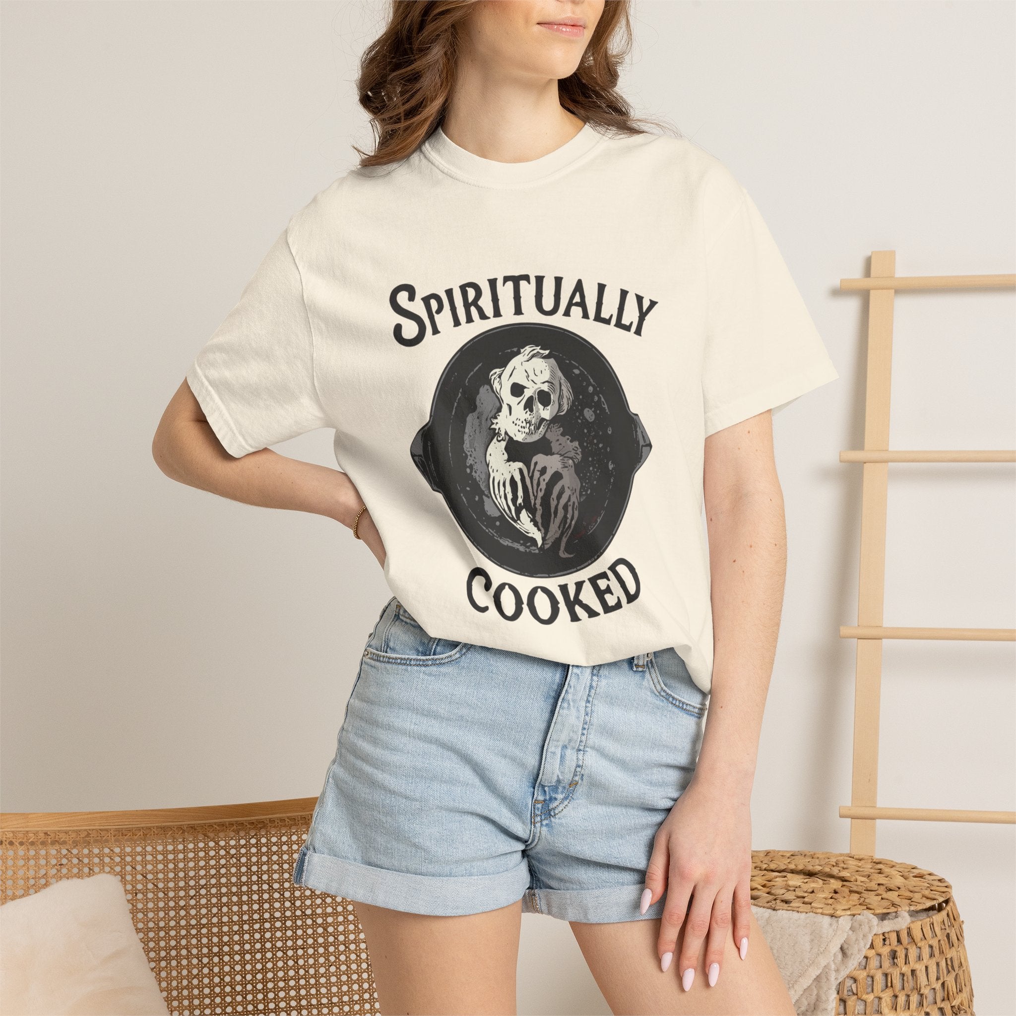 Spiritually Cooked T-Shirt — Victorian Chef Graphic Tee