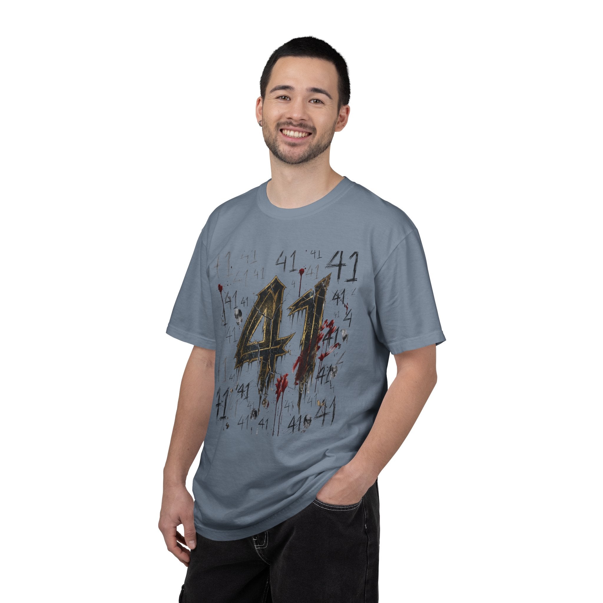 41 Graphic T-Shirt — Distressed Grunge Song Tee