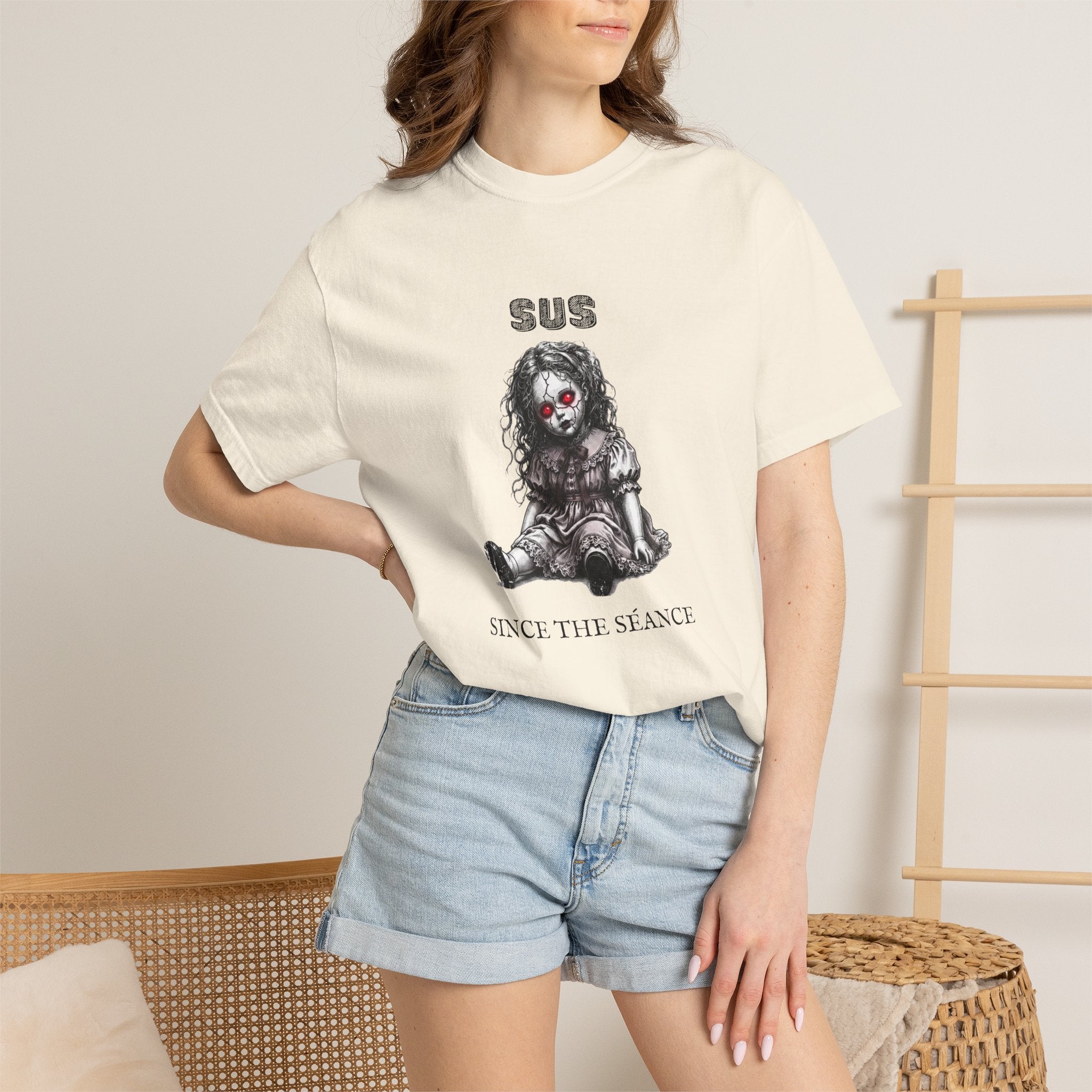 Sus Since the Séance Doll T‑Shirt — Gothic Horror Tee