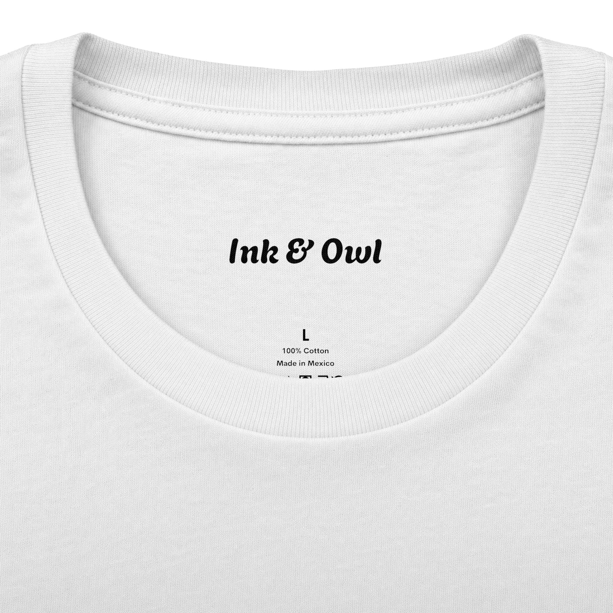 Gothic Window Tee — "We Remain in the Glow Between the Last Thought and the First Memory"