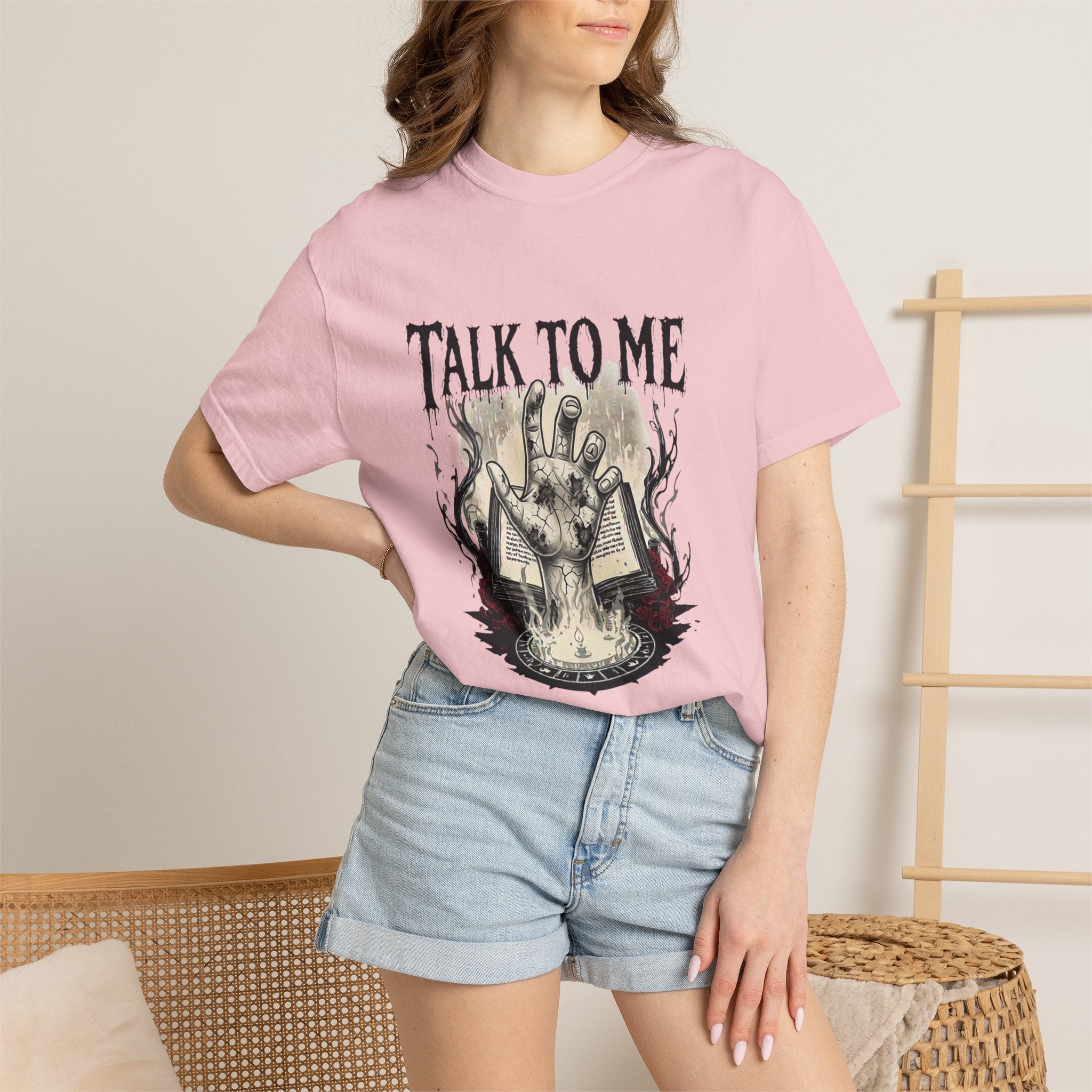 Talk To Me Occult T-Shirt — Haunted Ouija Hand Graphic Tee