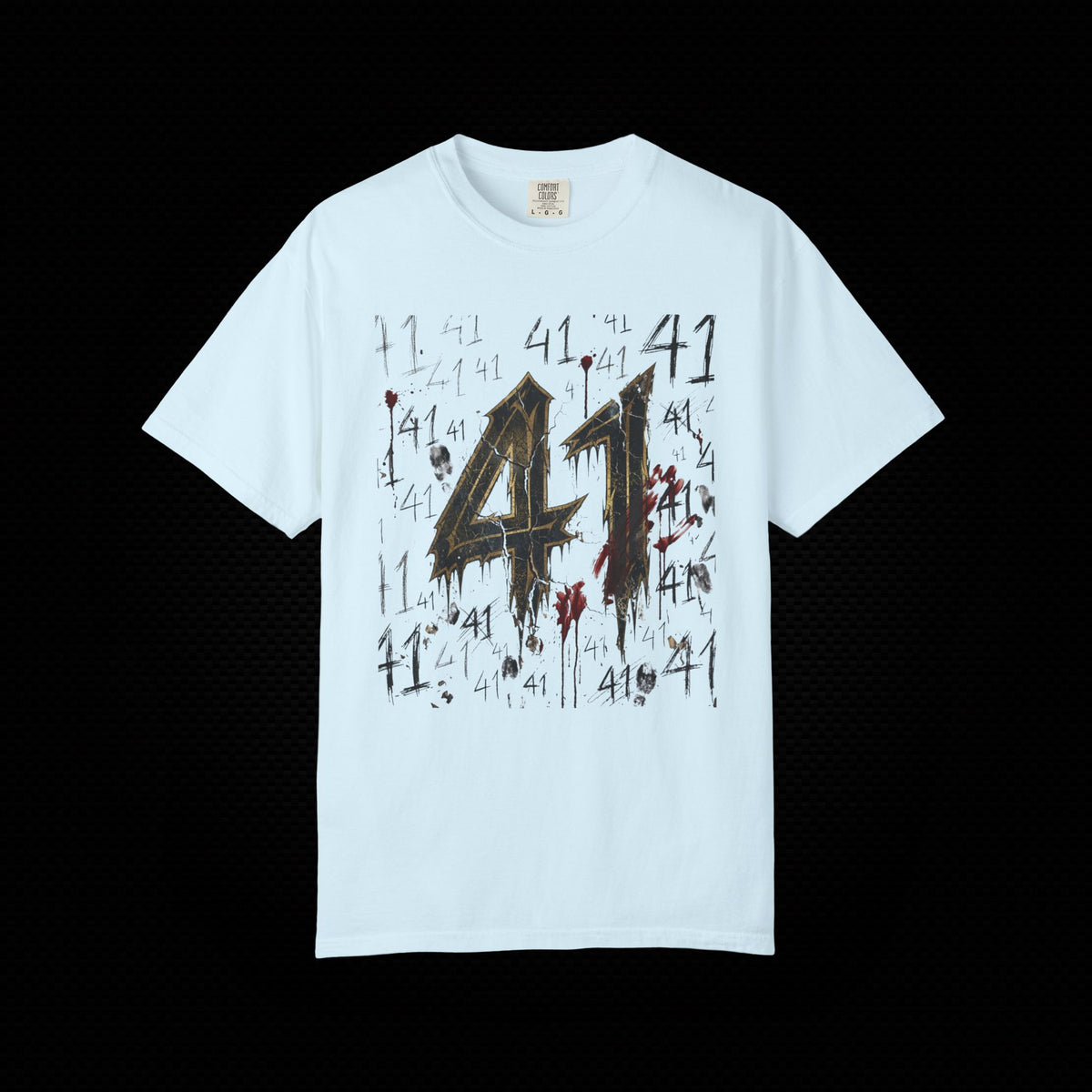41 Graphic T-Shirt Distressed Number Tee