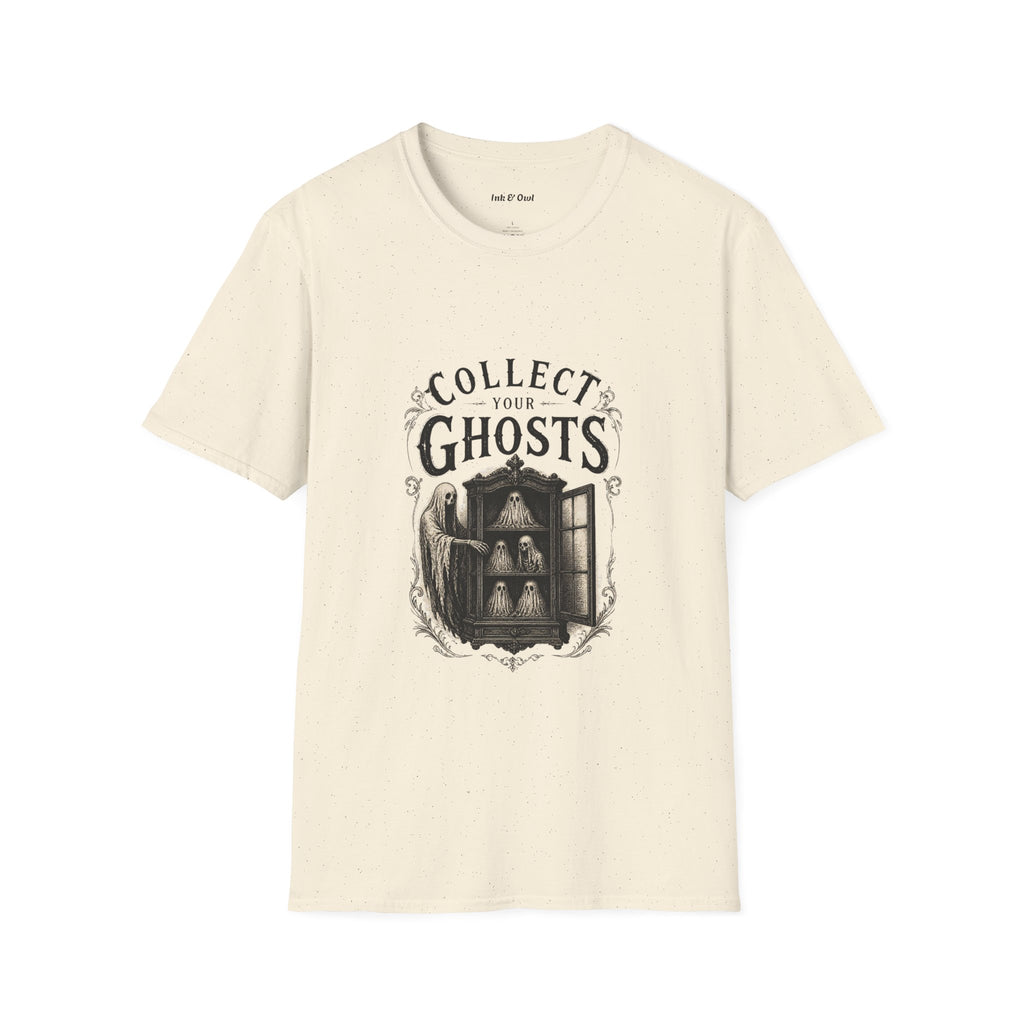 Collect Your Ghosts T-Shirt — Vintage Haunted Illustration Tee