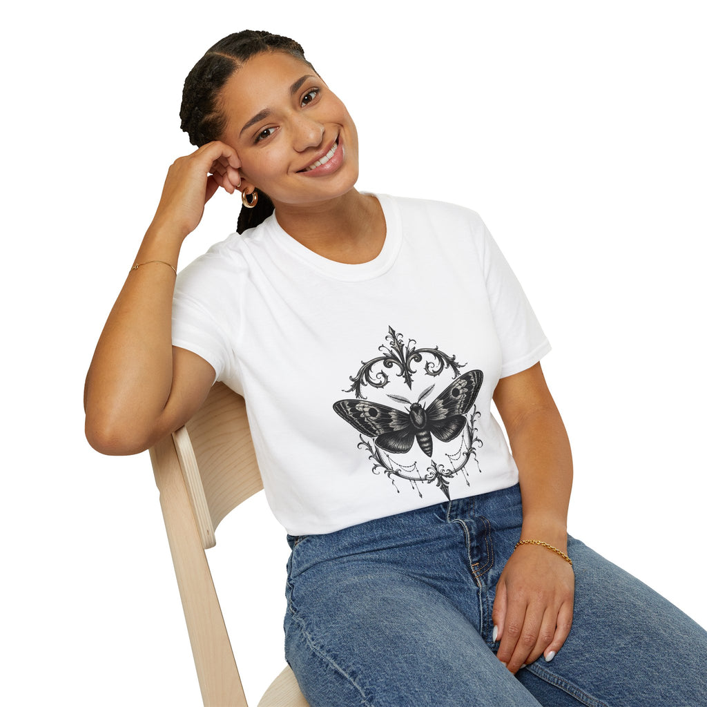 T-Shirt — Vintage Moth Ornamental Graphic Tee