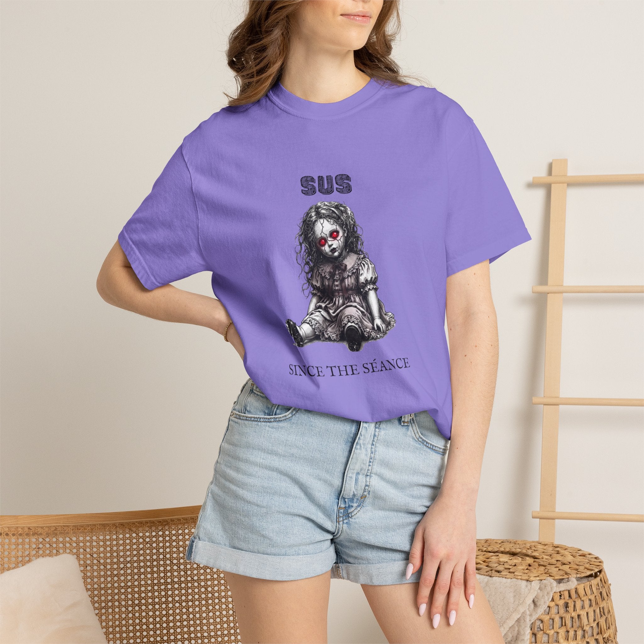 Sus Since the Séance Doll T‑Shirt — Gothic Horror Tee