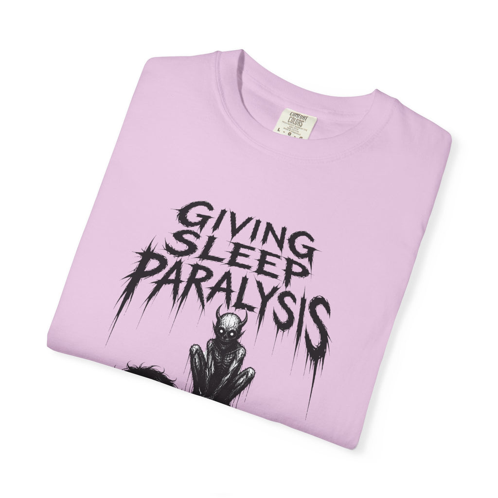 Sleep Paralysis Horror T-Shirt — "Giving Sleep Paralysis" Graphic Tee