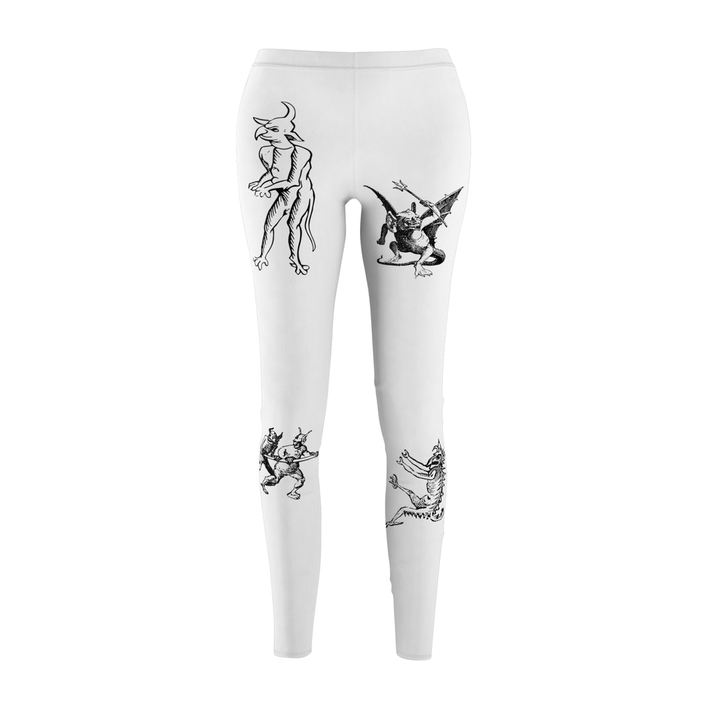 Medieval Demon Print Leggings