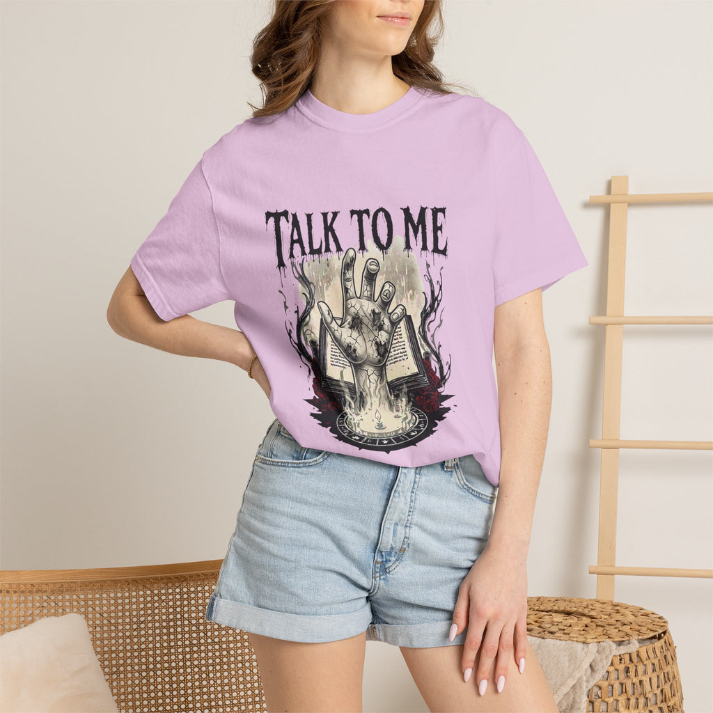 Talk To Me Occult T-Shirt — Haunted Ouija Hand Graphic Tee