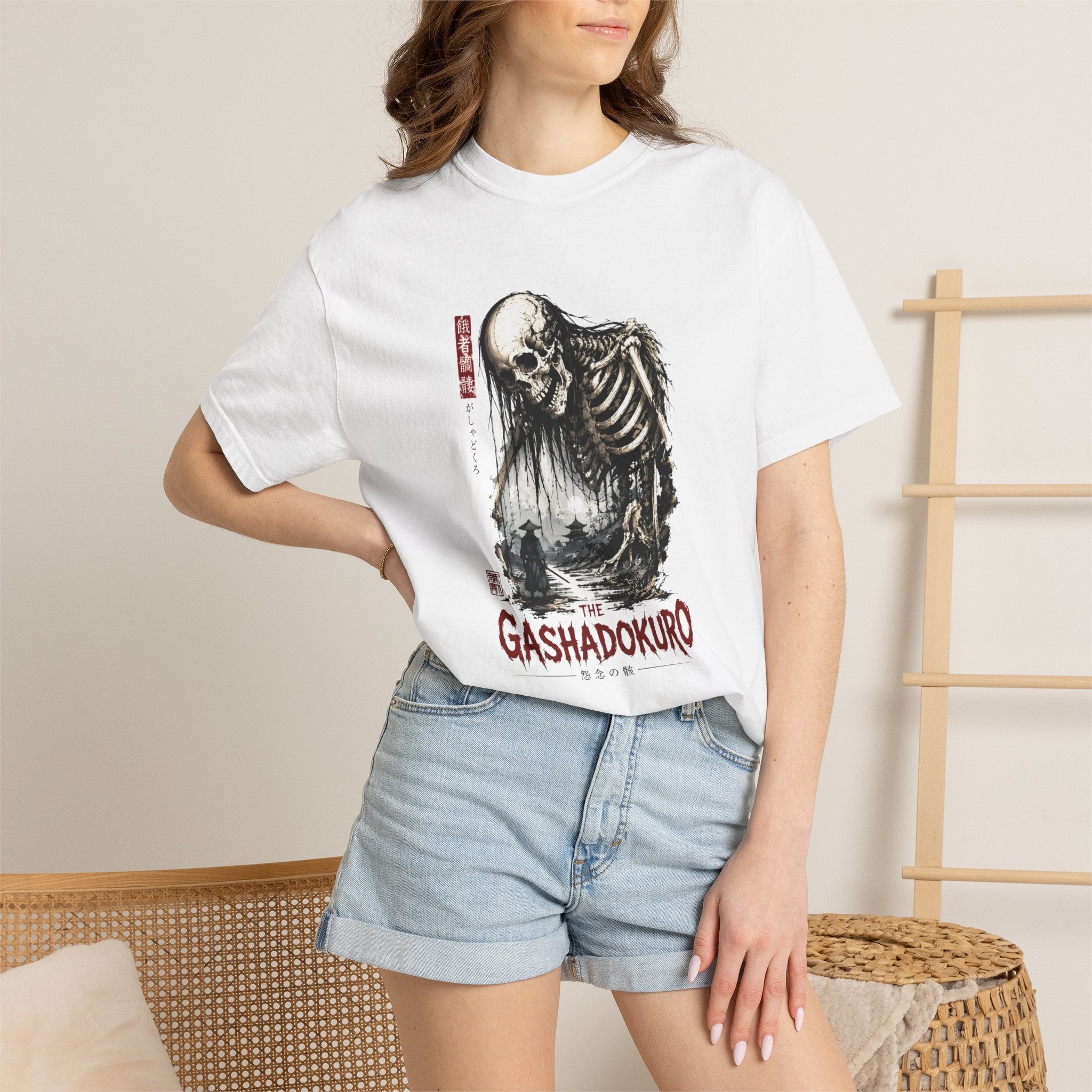 Gashadokuro Japanese Skeleton Graphic T-Shirt