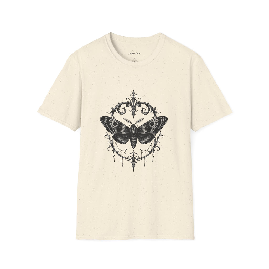 T-Shirt — Vintage Moth Ornamental Graphic Tee
