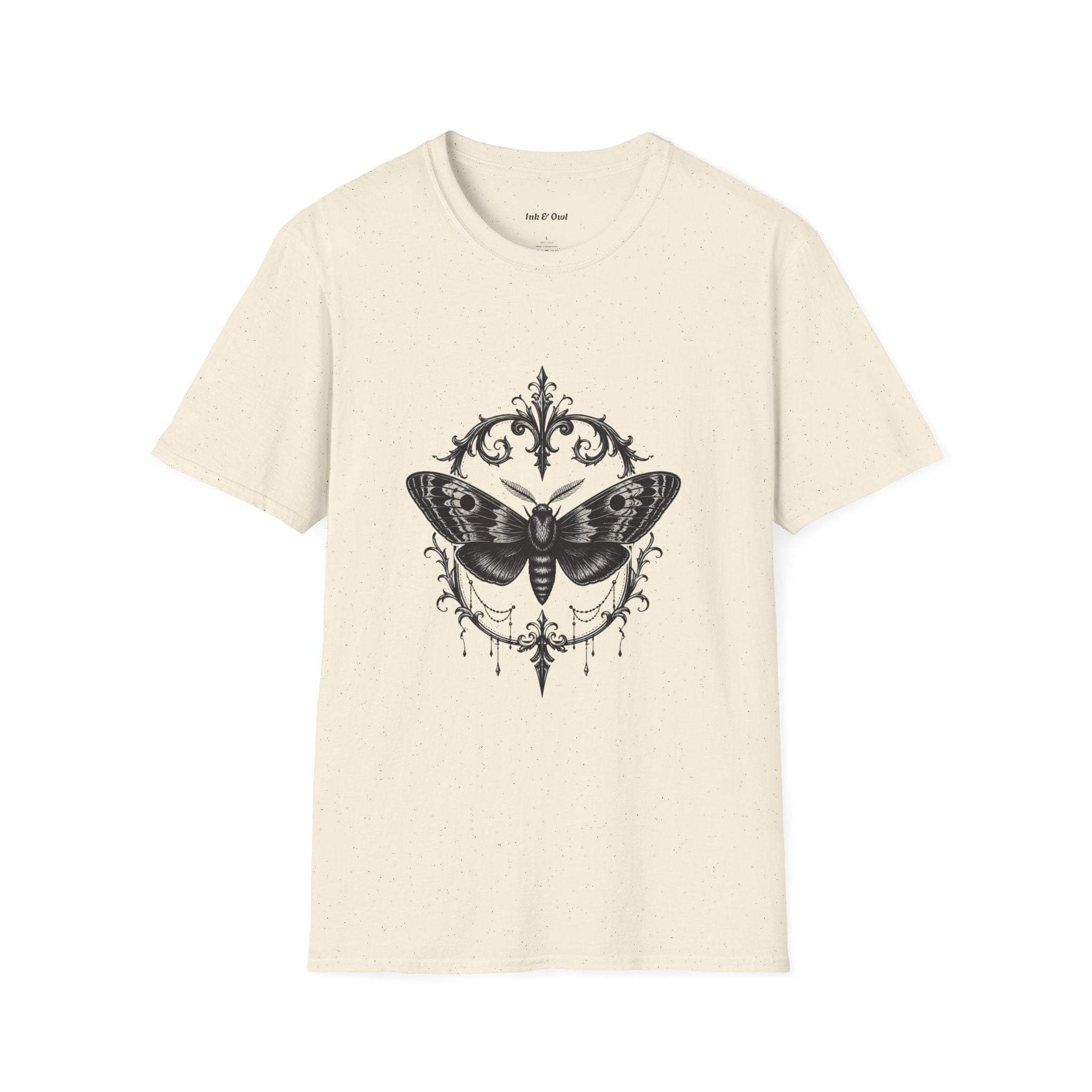 T-Shirt — Vintage Moth Ornamental Graphic Tee