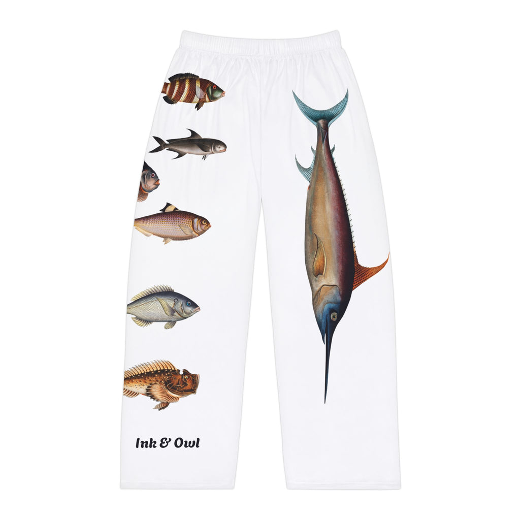 Fish Pattern Pajama Pants — Men's Coastal Sleepwear