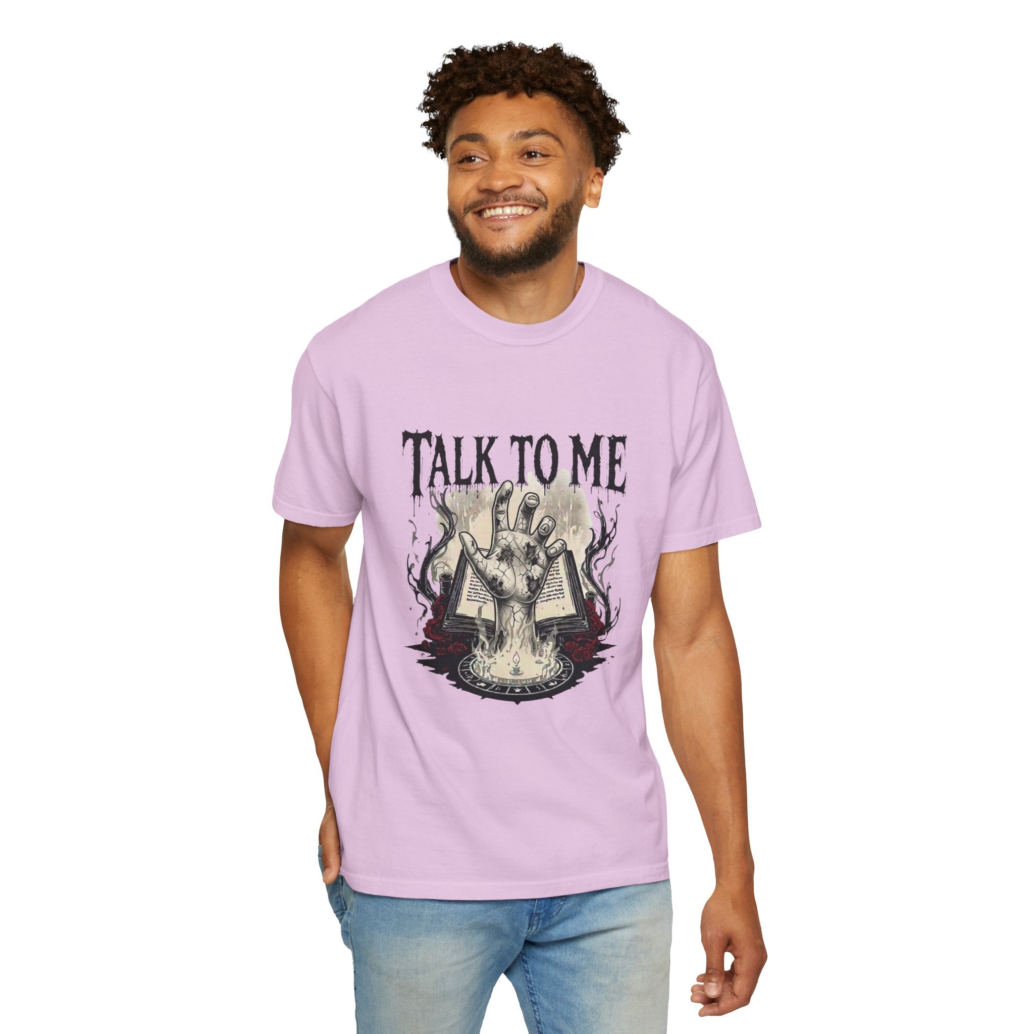Talk To Me Occult T-Shirt — Haunted Ouija Hand Graphic Tee