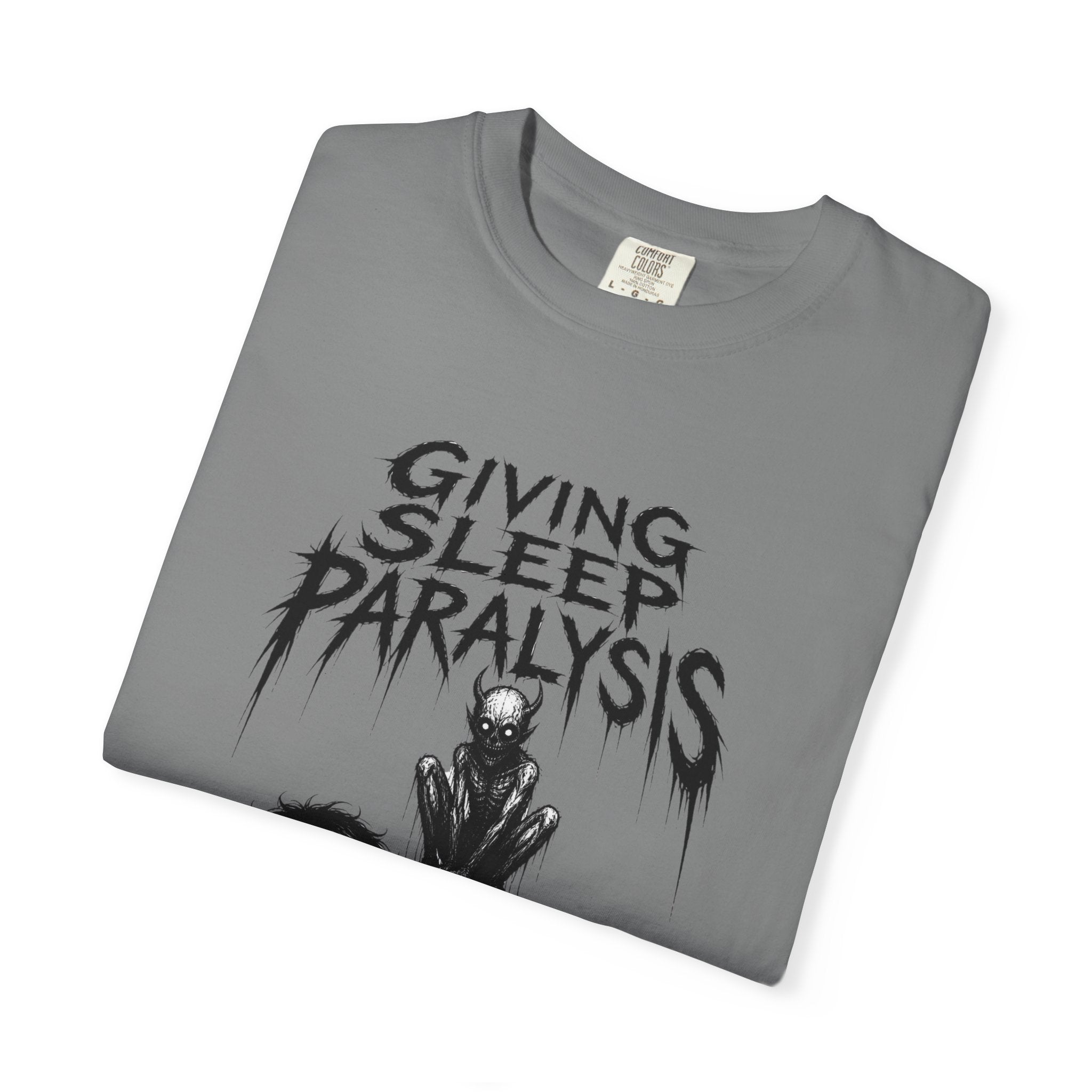 Sleep Paralysis Horror T-Shirt — "Giving Sleep Paralysis" Graphic Tee