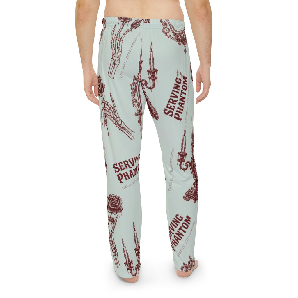 Serving Phantom Parlor Pajama Pants — Vintage Mirror & Candelabra All-Over Print