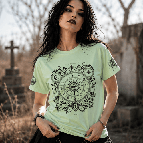 Astrology Skeleton Key Natal Chart T-Shirt