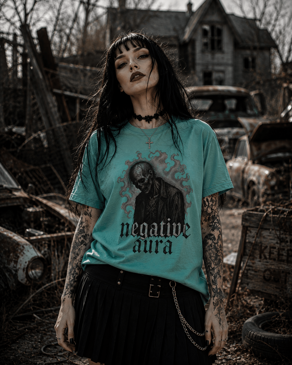 Negative Aura Zombie T-Shirt